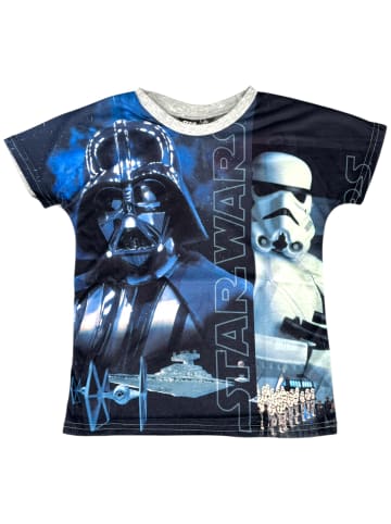 Star Wars T-Shirt Star Wars Darth Vader und Sturmtruppler in Grau