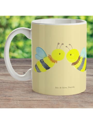Mr. & Mrs. Panda Kindertasse Biene Liebe ohne Spruch in Gelb Pastell