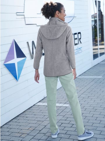WITT WEIDEN Fleece-Jacke in grau-meliert