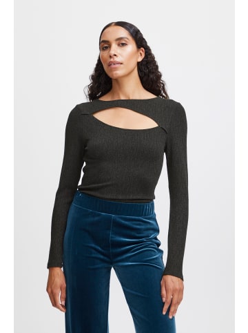 b. young BYSTILY TOP - JERSEY Tight fit in Black Mix