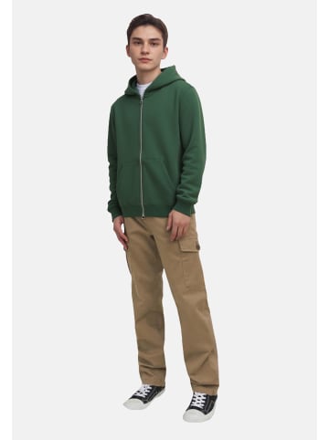 JACK & JONES Junior Sweatjacke 'Bedford' in grün