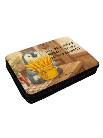 Mr. & Mrs. Panda Etui Pinguin Pommes Eimer Design mit Spruch in Weiß