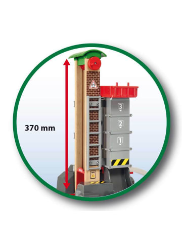 Brio Aktionsspiel BRIO World - Großes Lagerhaus-Set mit Aufzug Ab 3 Jahre in bunt