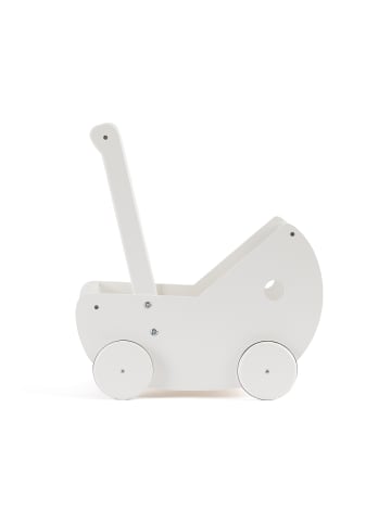 Kids Concept Puppenwagen inkl. Bettwäsche in Weiß ab 3 Jahre