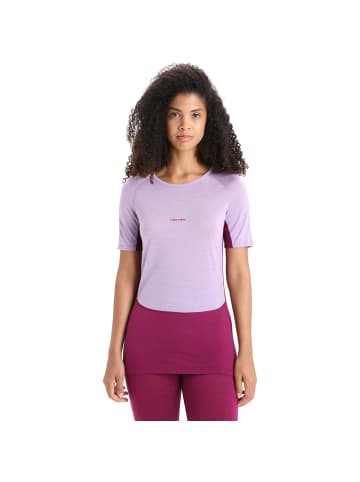 icebreaker W 125 ZONEKNIT SS CREWE in Lila