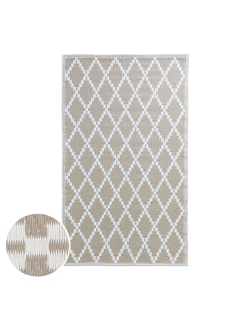 Butlers Outdoorteppich COLOUR CLASH Rauten II in Beige