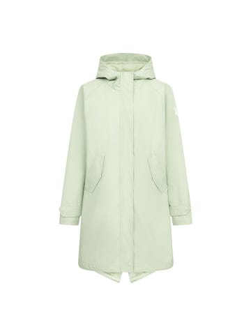 Derbe Friese Traveby Plain Regenmantel in fog green