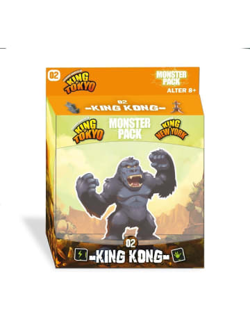 HUCH! & friends Monsterpack King Kong | 02 / 1 Monstertafel / 1 Aufstellfigur & Fuß / 1 Figur...