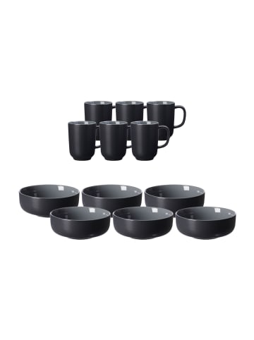 Ritzenhoff & Breker 12er Set Brunchset Jasper in Schwarz