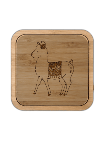 Mr. & Mrs. Panda Tassenuntersetzer Alpaka Stolz ohne Spruch in Transparent