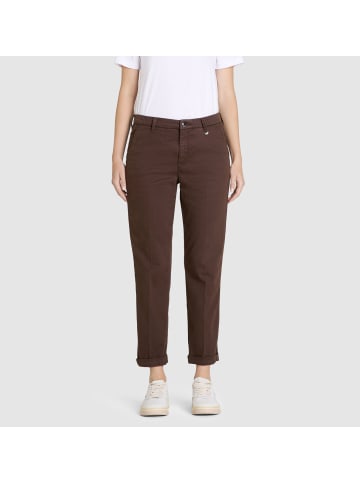 MAC HOSEN Stoffhose Chino turn up in schoko