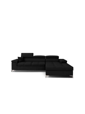 MF Design Ricky Recamiere Rechts in Schwarz -  (L) 205 x (B) 281 x (H) 88 cm