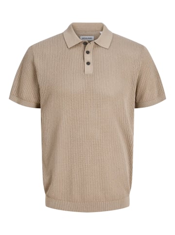 JACK & JONES Junior Strickpoloshirt kurzarm Jjjess in string