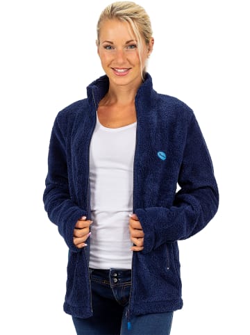 Reichstadt Damen Regular Fit Fleecejacke Kuschelig in Navy