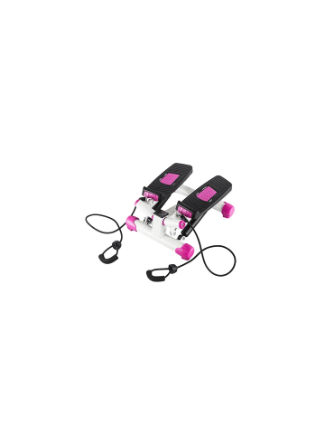 COFI 1453 2-1 Side Stepper für Zuhause mit Expandern mit LCD-Monitor in Pink