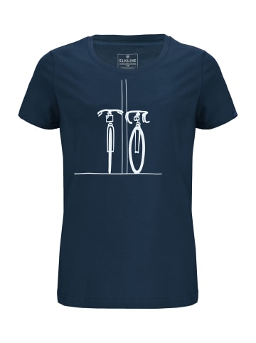 elkline T-Shirt Couple Bike in darkblue