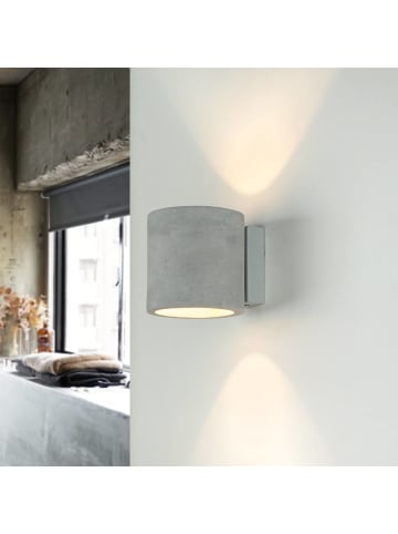 Licht-Erlebnisse Wandlampe EEK F (B)10 x (L)10 x (H)10 cm in Grau