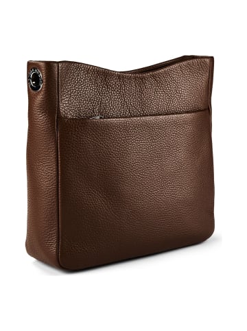 Mandarina Duck Mellow Leather Umhängetasche Leder 30 cm in milk chocolate