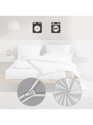 Erwin Müller Single-Jersey Bettwäsche Ansbach in weiß