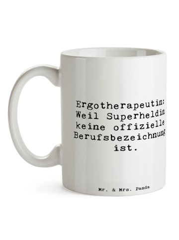 Mr. & Mrs. Panda haferl Spruch Ergotherapeutin Superheldin mit S... in Weiß