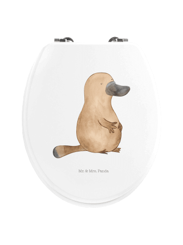 Mr. & Mrs. Panda Gütewc sitz Schnabeltier Mut ohne Spruch in Weiß