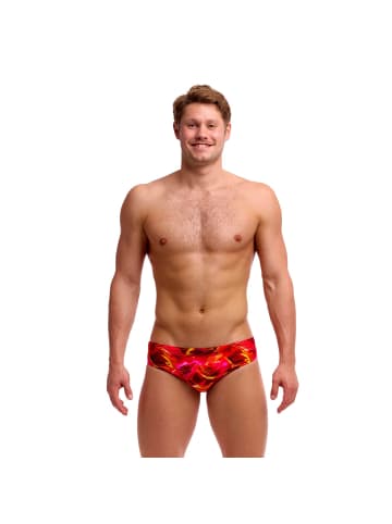 Funky Trunks Saucy Sonar Badehose chlorbeständig und schnelltrocknend in rot