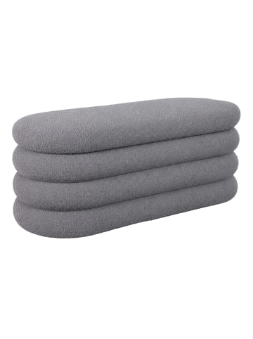 relaxdays Sitzbank in Grau - (B)110 x (H)42 x (T)45 cm
