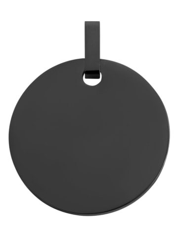 Adeliás Unisex Anhänger – Anhänger aus Edelstahl in schwarz