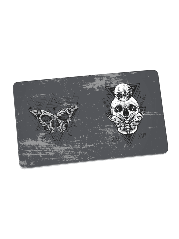 Geda Labels Frühstücksbrettchen Skull Mystic in Grau - 23,5x14,5x0,3cm