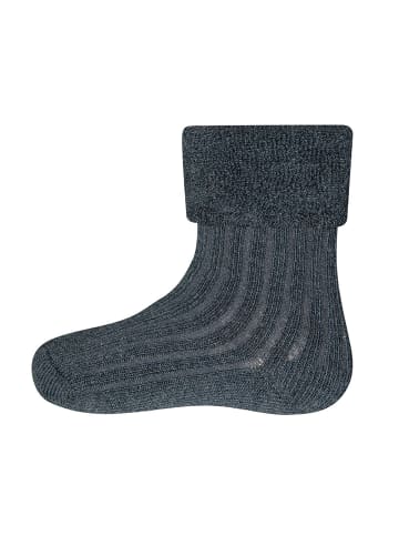 ewers 4er-Set Socken Struktur in toffee - anthrazit