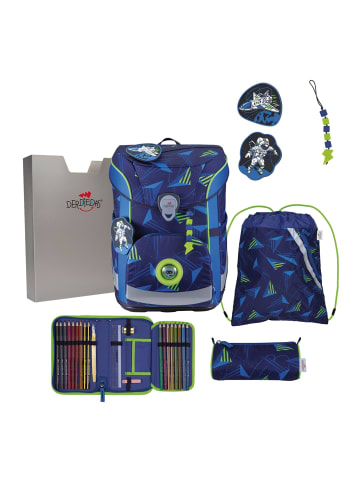 DerDieDas ErgoFlex Easy LED Schulranzen-Set 5-teilig in Rainbow Star