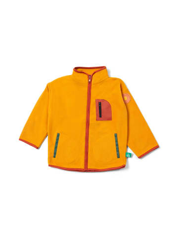 Little Green Radicals Zip Up Recycled Fleece Jacket in Gold