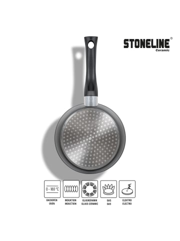Stoneline Keramik Bratpfanne 16 cm | ohne Deckel in Anthrazit