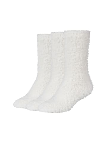 camano Socken cosy fuzzy 3er Pack egret