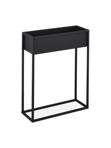 relaxdays Blumenständer in Schwarz - (B)55 x (H)70 x (T)20 cm