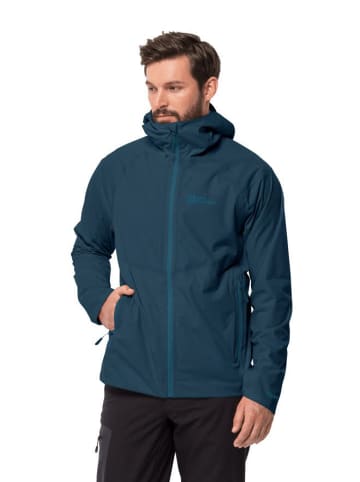 Jack Wolfskin Regenjacke in blau