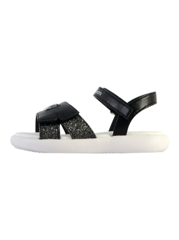 Calvin Klein Kinder-Sandalen mit Klettverschluss, Jeans-Look, V3A2-8050 Schwarz