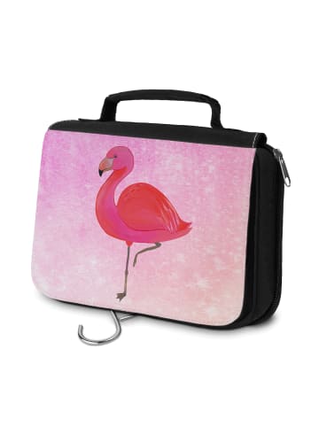Mr. & Mrs. Panda Kosmetiktasche Flamingo Classic ohne Spruch in Aquarell Pink