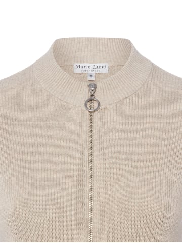 Marie Lund Strickjacke in beige - 0002