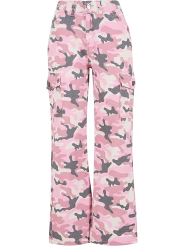 DEF DEF DEF Straight Fit Jeans in pink camo