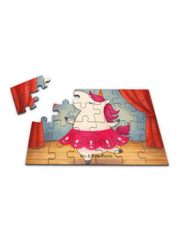 Mr. & Mrs. Panda Puzzle Einhorn Ballerina Design ohne Spruch in Weiß