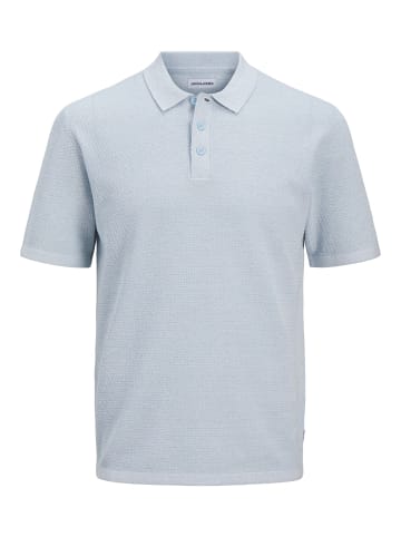 Jack & Jones Gestricktes Polo in Chambray Blue