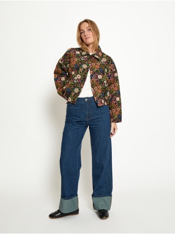 minus Jacket in Black Flower Print