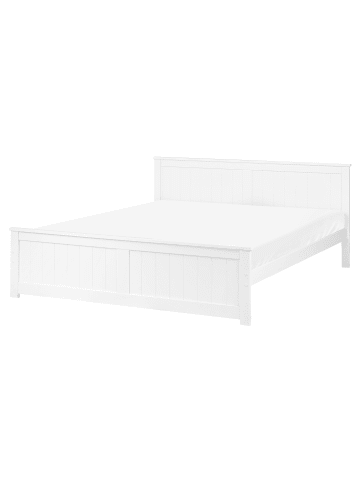 Beliani Doppelbett SABRAN in Weiß - (W) 169 x (H) 82 x (L) 206 cm