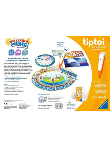 Ravensburger Lernspiel tiptoi® Wir lernen die Uhr - ab 6 Jahre 6-9 Jahre in bunt