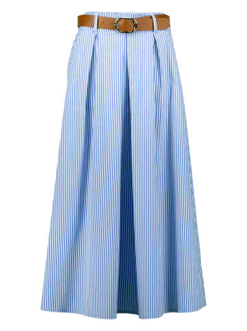 Zero  Maxirock mit Nadelstreifen in Classic BlueWhite