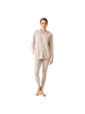 J and J Brothers Schlafanzug in Beige