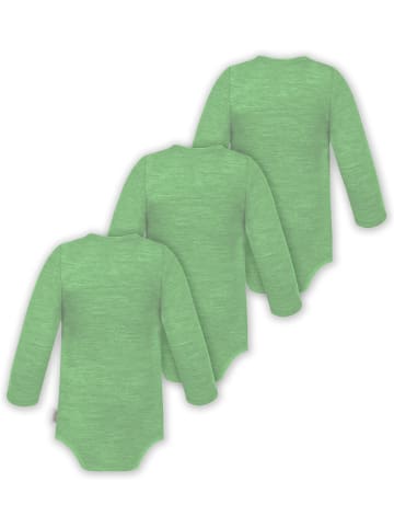 Normani Outdoor Sports 3x Baby Merino Wickelbody in Grün