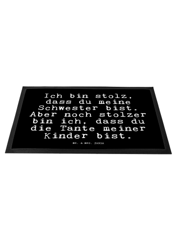 Mr. & Mrs. Panda Schmutzfangmatte Ich bin stolz, dass... mit Spruch in Schwarz