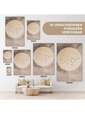 MuchoWow Leinwand Bilder Taupe